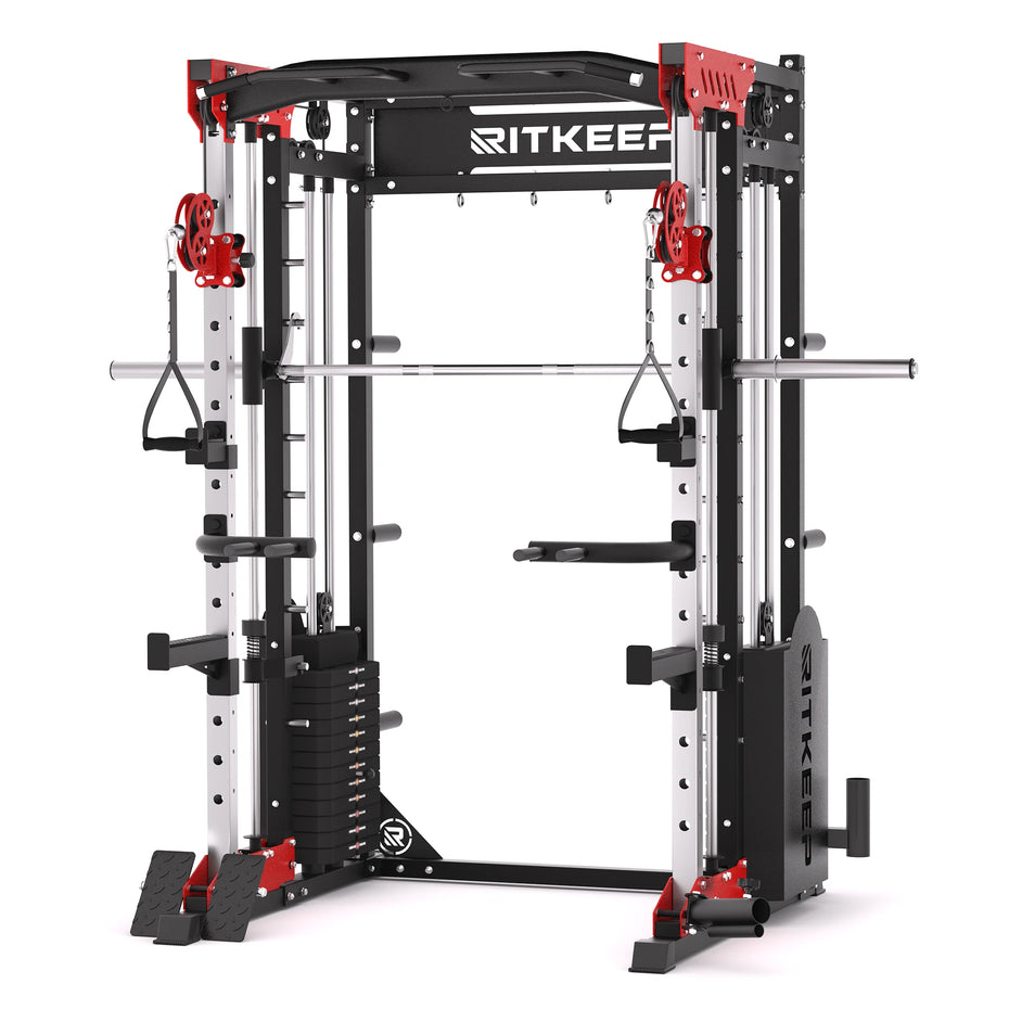 PMAX 5600 Home Gym Smith Machine-Integrated Weight System